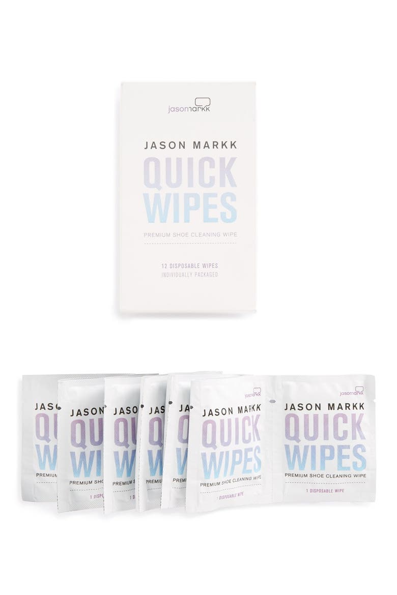 Quick Shoe Cleaning Wipes, Main, color, WHITE