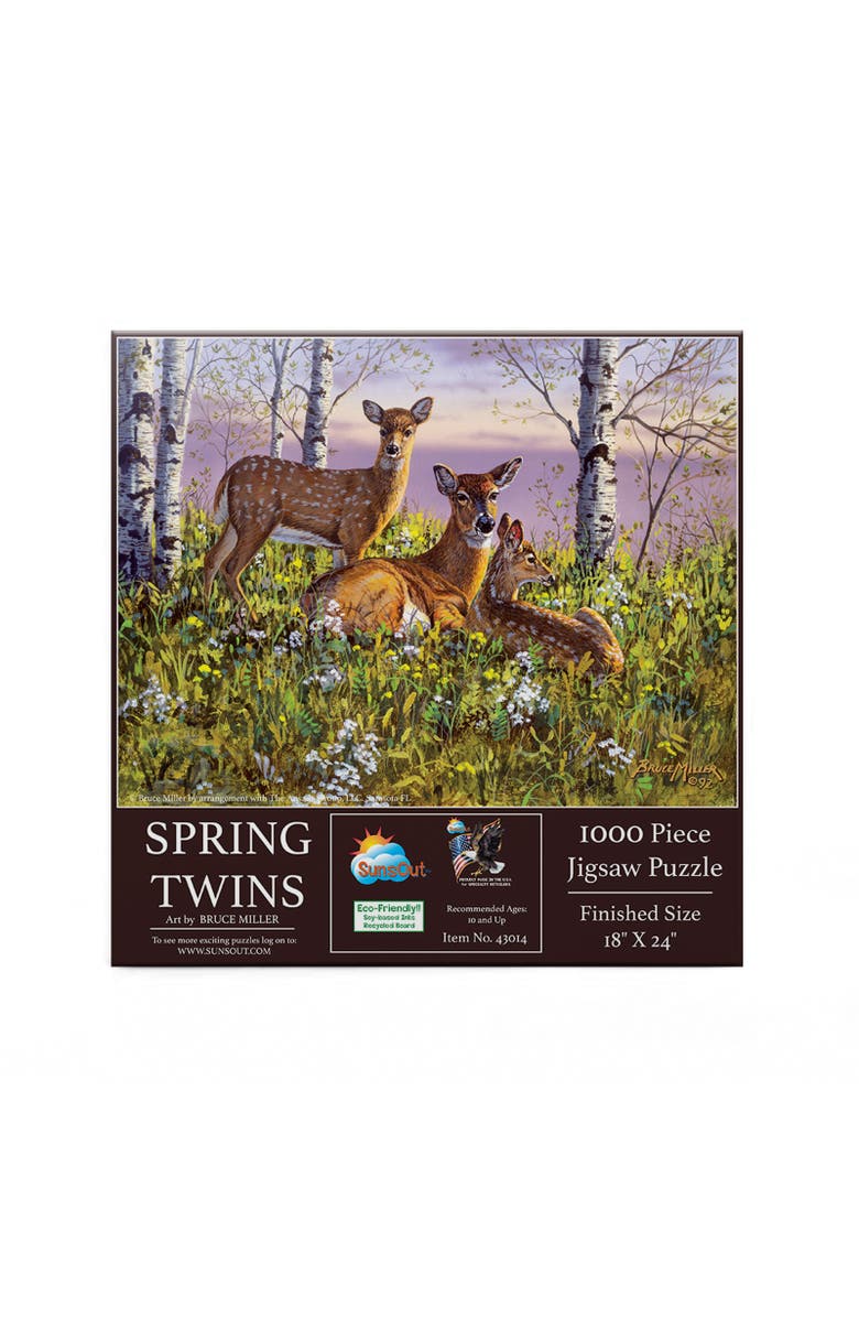 Sunsout Spring twins 500 piece Jigsaw Puzzle for Adults, Alternate, color, Multicolor