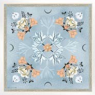 Matty Miller Studio 100% Silk Scarf Tundra - Arctic Animal Floral Pattern