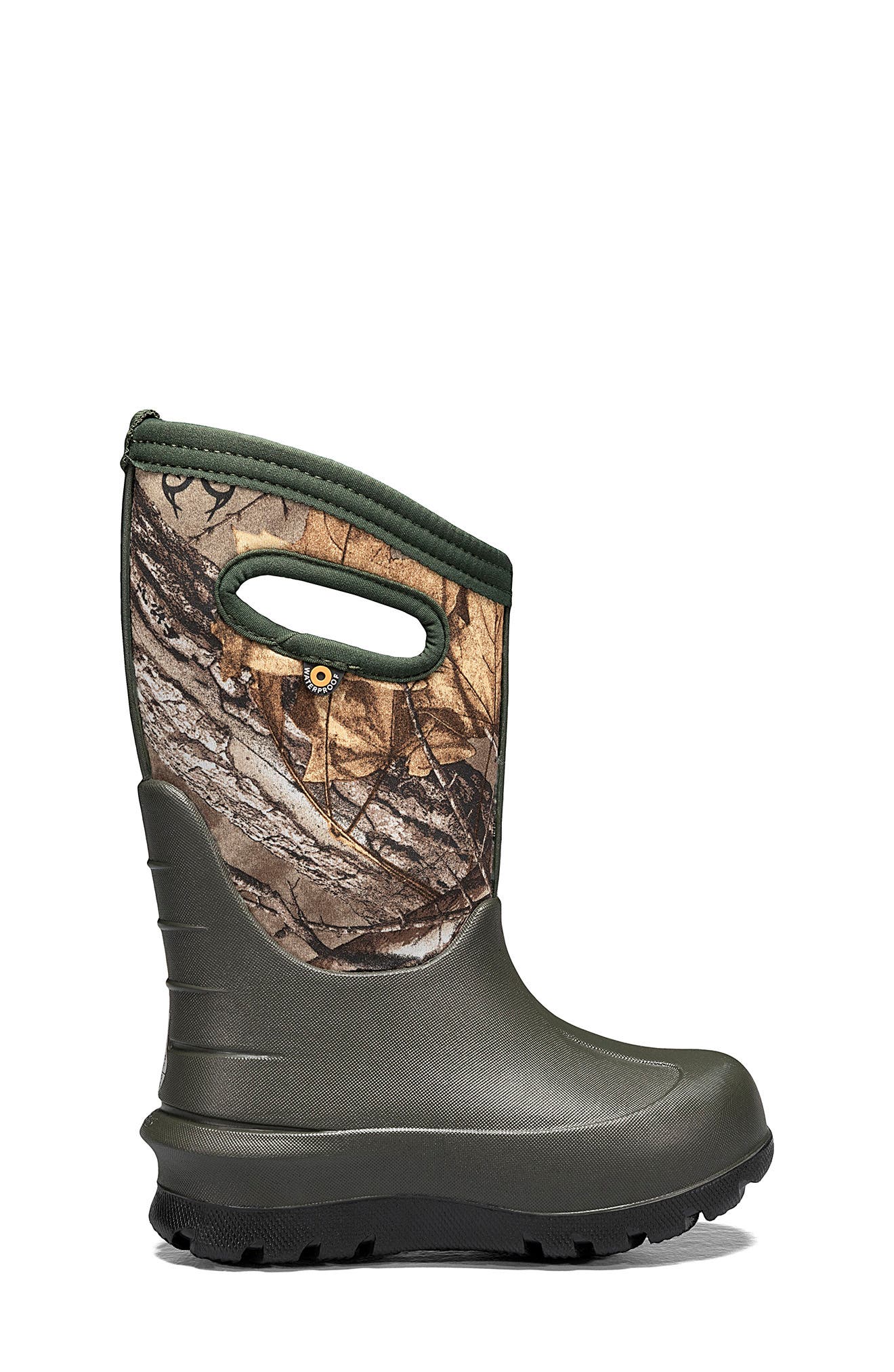 Bogs Kids' Neo-Classic Insulated Waterproof Boot, Alternate, color, Dark Green