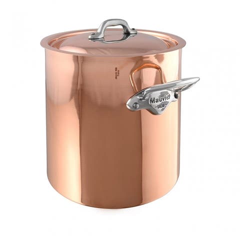 M'Heritage M'150s 10 qt. Stock Pot W/Lid Cast Stainless Handle