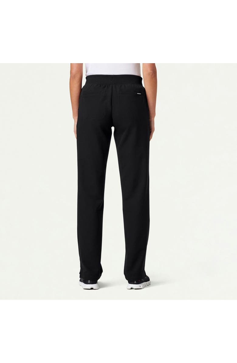 JAANUU Xenos Women's 5-Pocket Classic Mid-Rise Scrub Pant, Alternate, color, Black