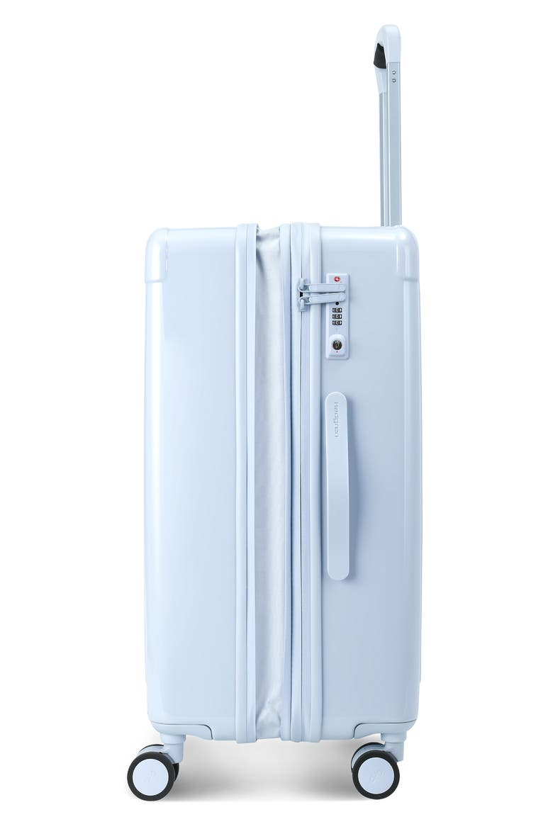 Nostos Glossy Medium Spinner Suitcase, Alternate, color, AITHER BLUE
