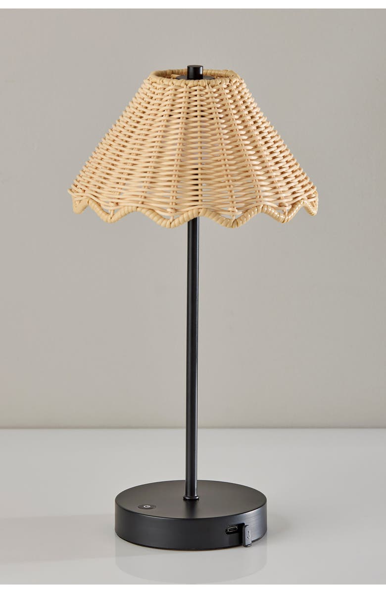 ADESSO LIGHTING Stevie LED Cordless Lamp, Alternate, color, Black