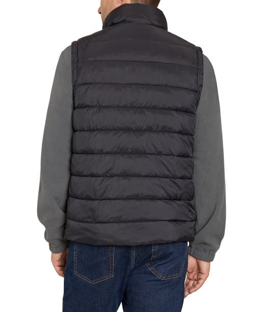 Izod Classic Puffer Vest In Black