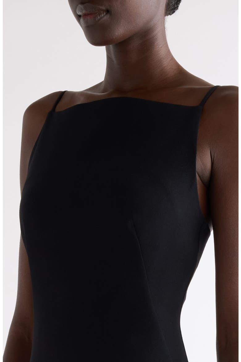 Tailored Cady Sheath Dress, Alternate, color, BLACK