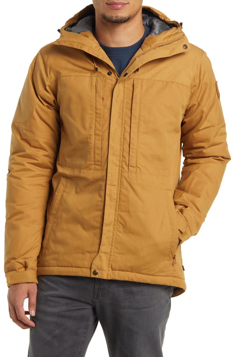 Fjällräven Skogsö Water Resistant Insulated Jacket, Alternate, color, Buckwheat Brown