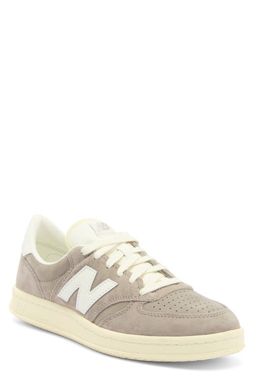New Balance Mens Arid Stone Sea Salt T500 Suede Low-top Trainers In Gray