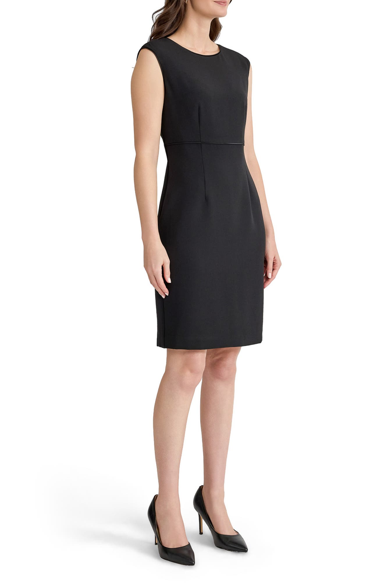 KASPER Piping Detail Sheath Dress (Women) | Nordstrom