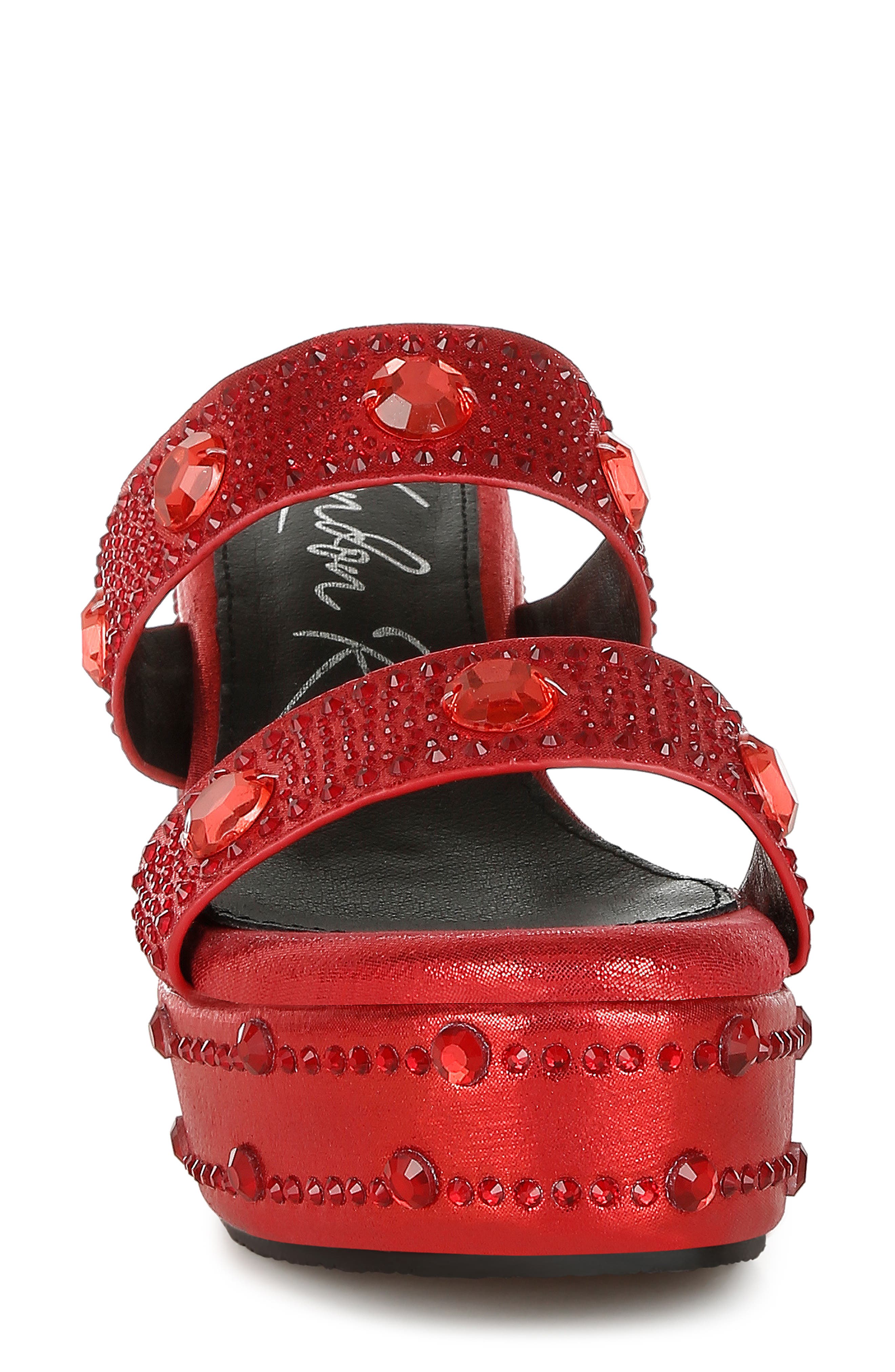 LONDON RAG Iki Diki Wedge Sandal, Alternate, color, Red