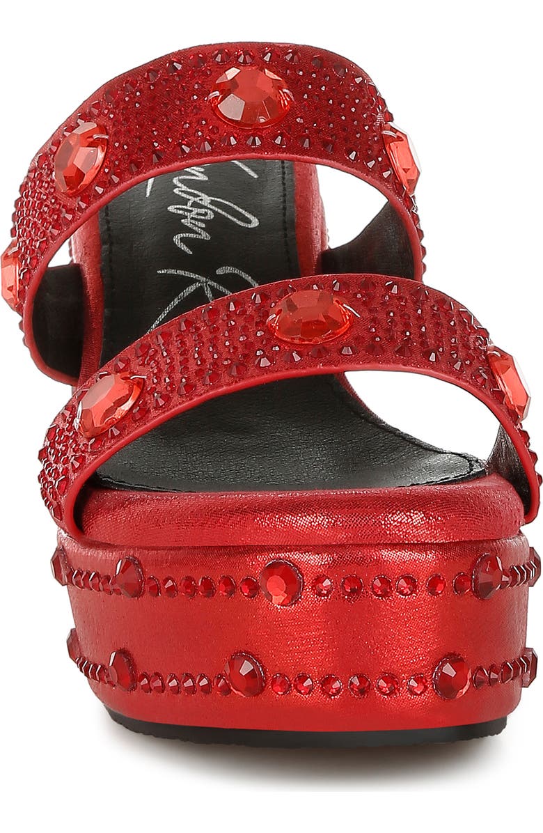 LONDON RAG Iki Diki Wedge Sandal, Alternate, color, Red