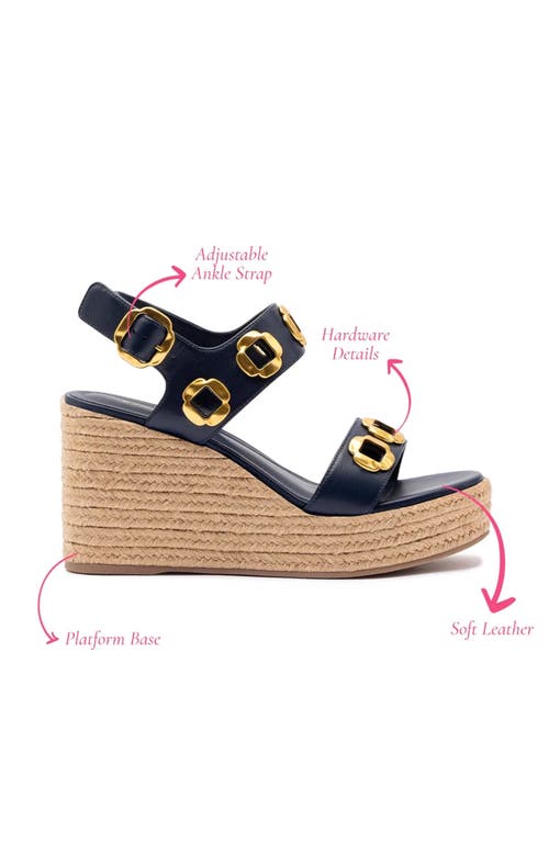 Larroude Larroudé Milan Espadrille In Navy