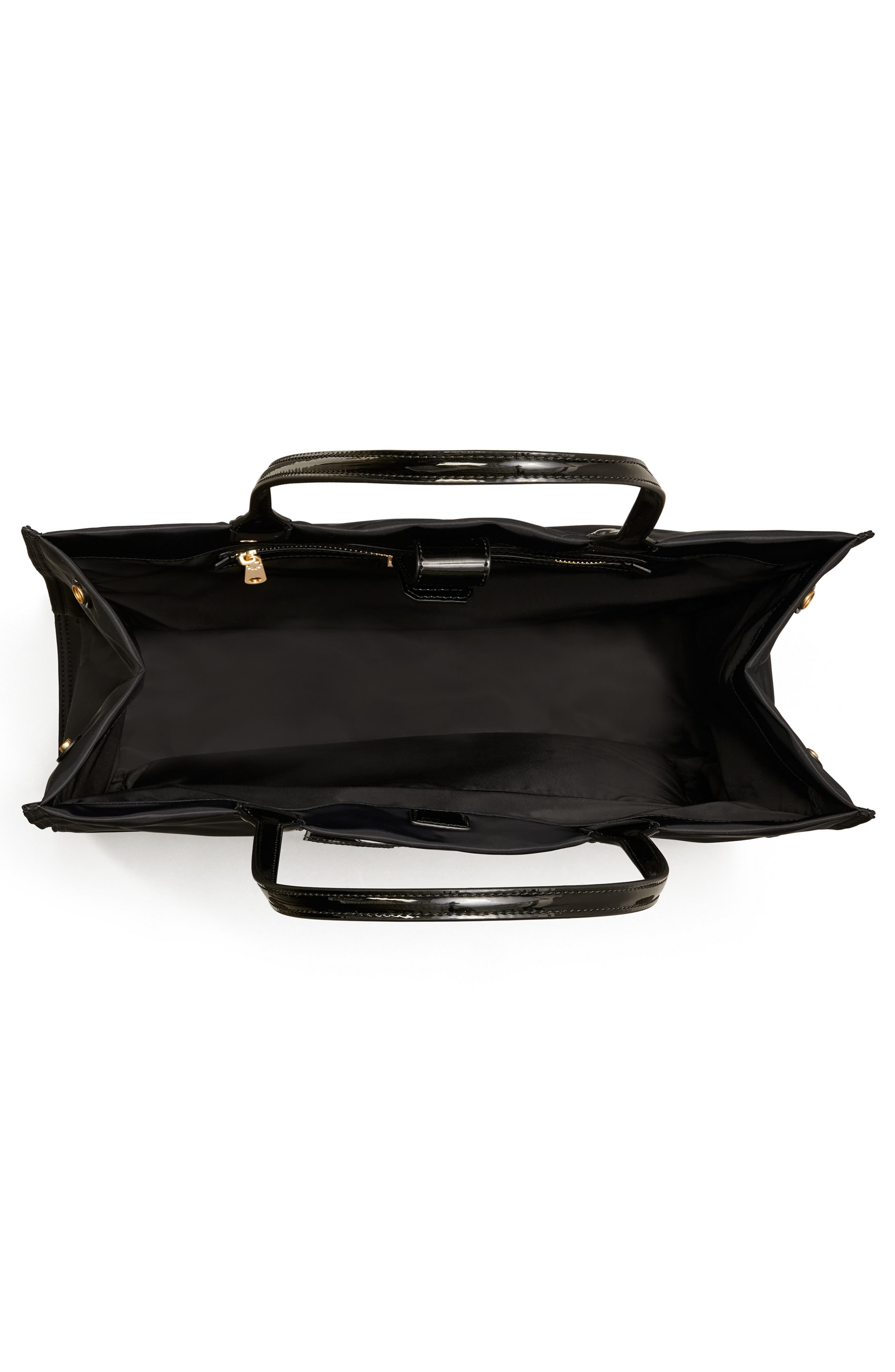 Tory Burch Ella Patent Nylon Tote, Alternate, color, 