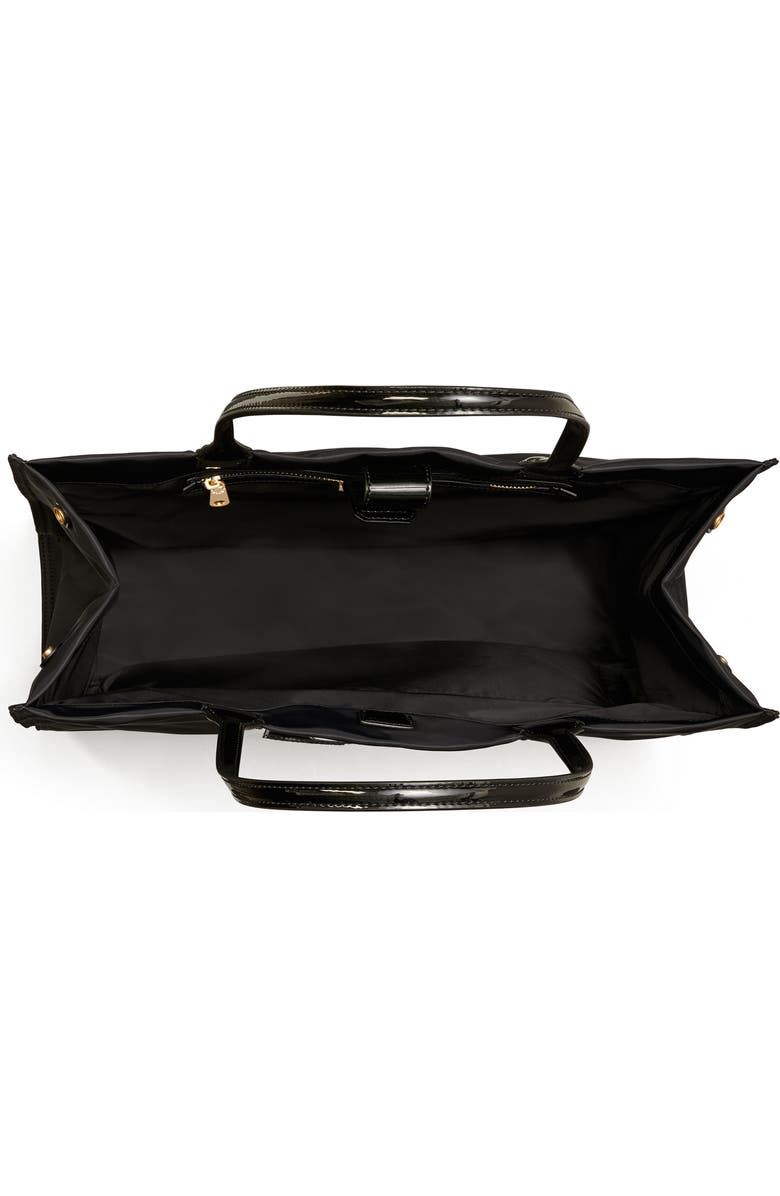 Tory Burch Ella Patent Nylon Tote, Alternate, color,