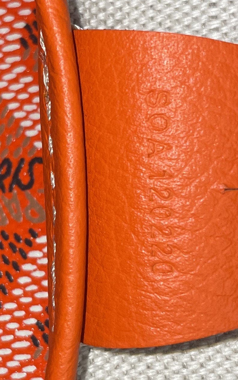 Pre-Owned Goyard Artois Tote Coated Canvas MM, Alternate, color, Orange