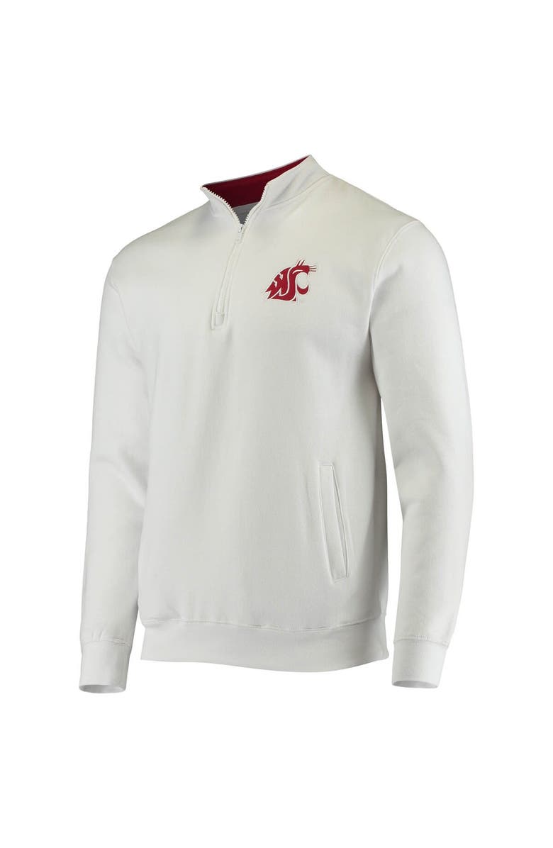 COLOSSEUM Men's Colosseum White Washington State Cougars Tortugas Logo Quarter-Zip Jacket, Alternate, color, White