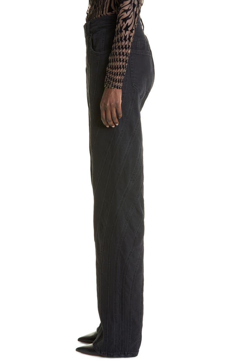 MUGLER Women's Spiral Baggy Jeans, Alternate, color, 