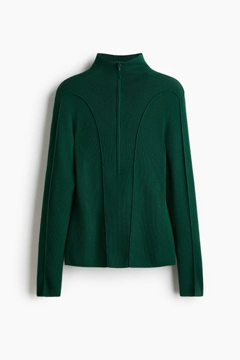 Zip-top Turtleneck Top