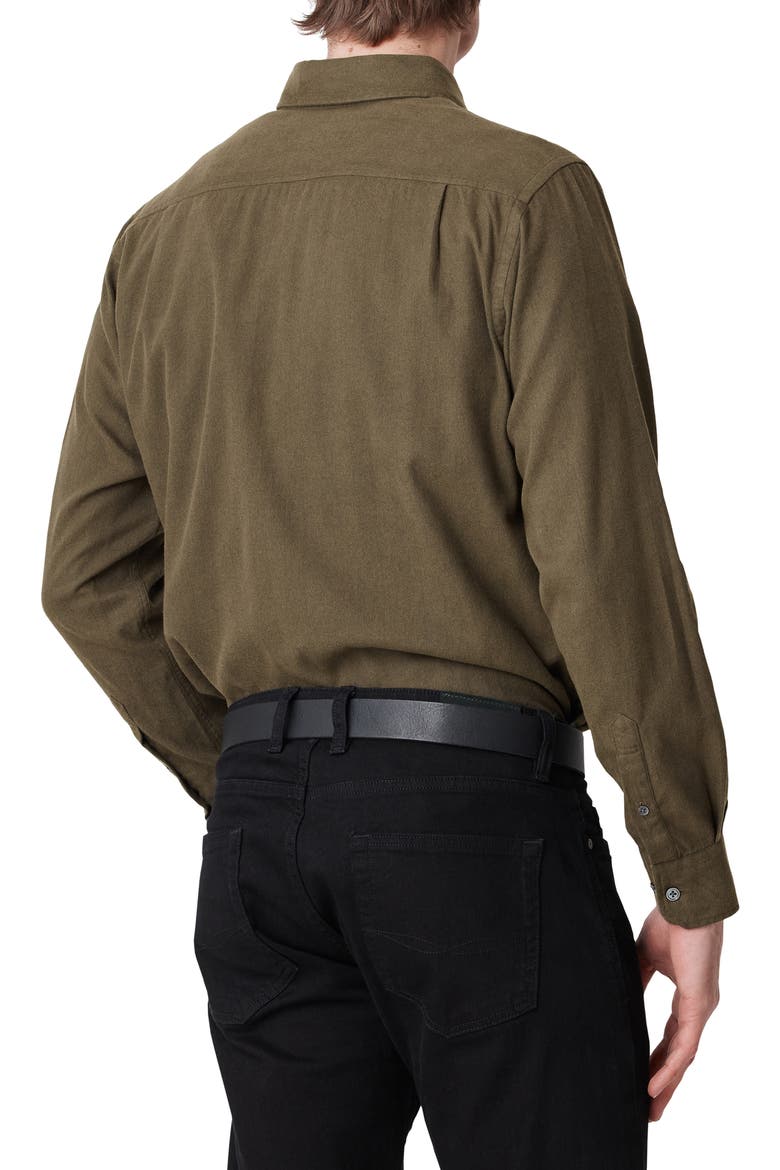 Barrhill Sports Fit Button-Down Shirt, Alternate, color, LODEN