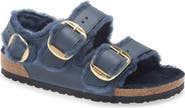 Birkenstock Milano Big Buckle Genuine Shearling Lined Slingback Sandal