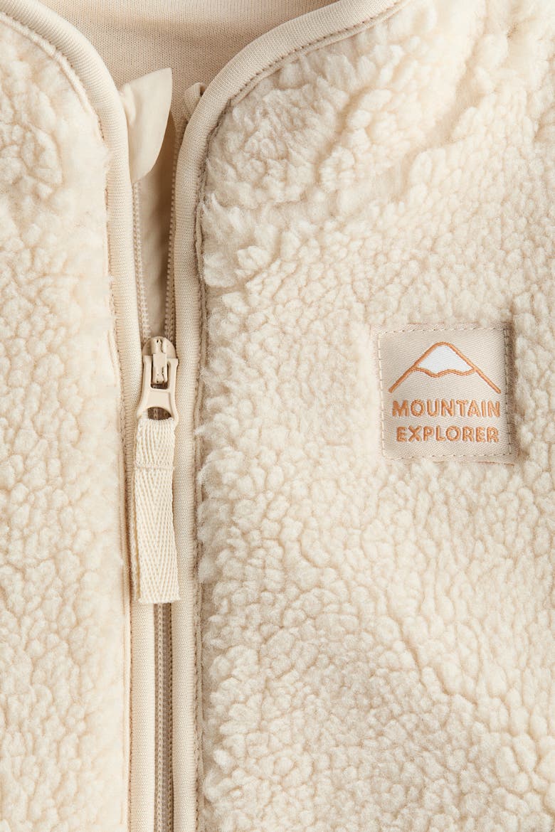 Teddy Jacket, Alternate, color, Light beige