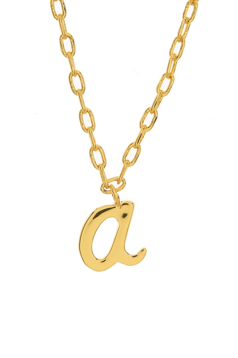 letter pendant necklace, Main, color, GOLD-A