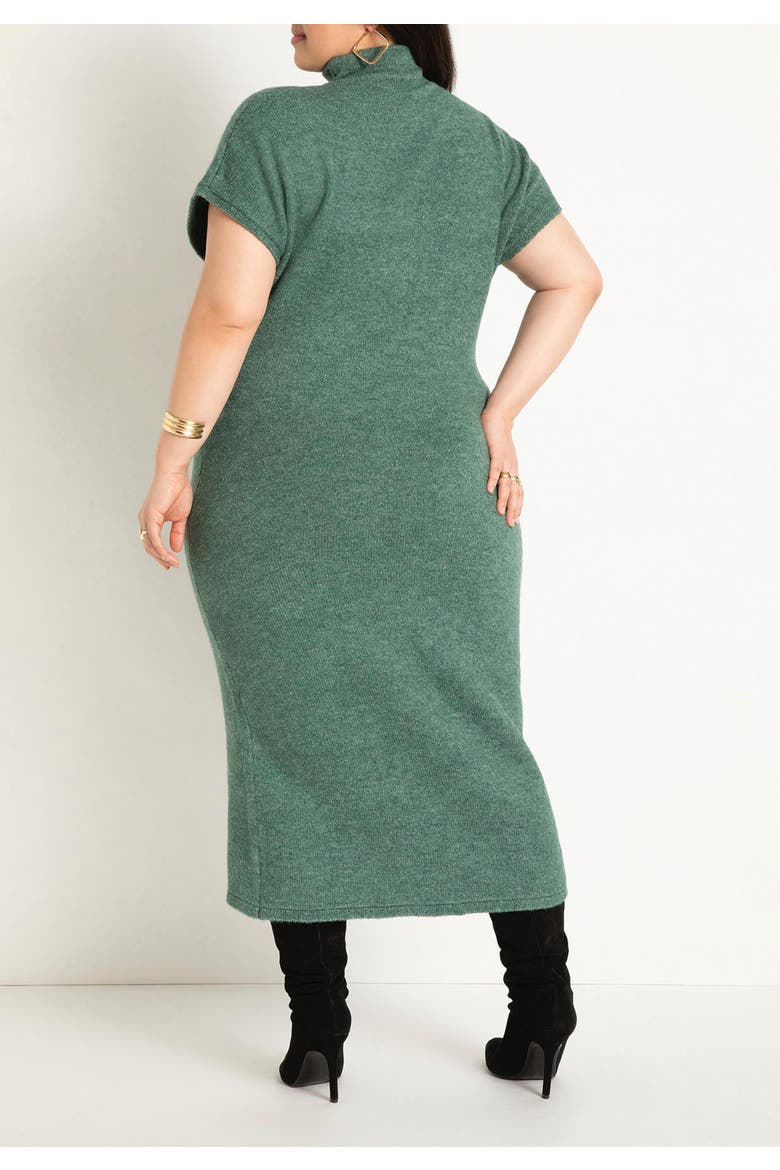 Short Sleeve Sweater Dress, Alternate, color, BLACK ONYX