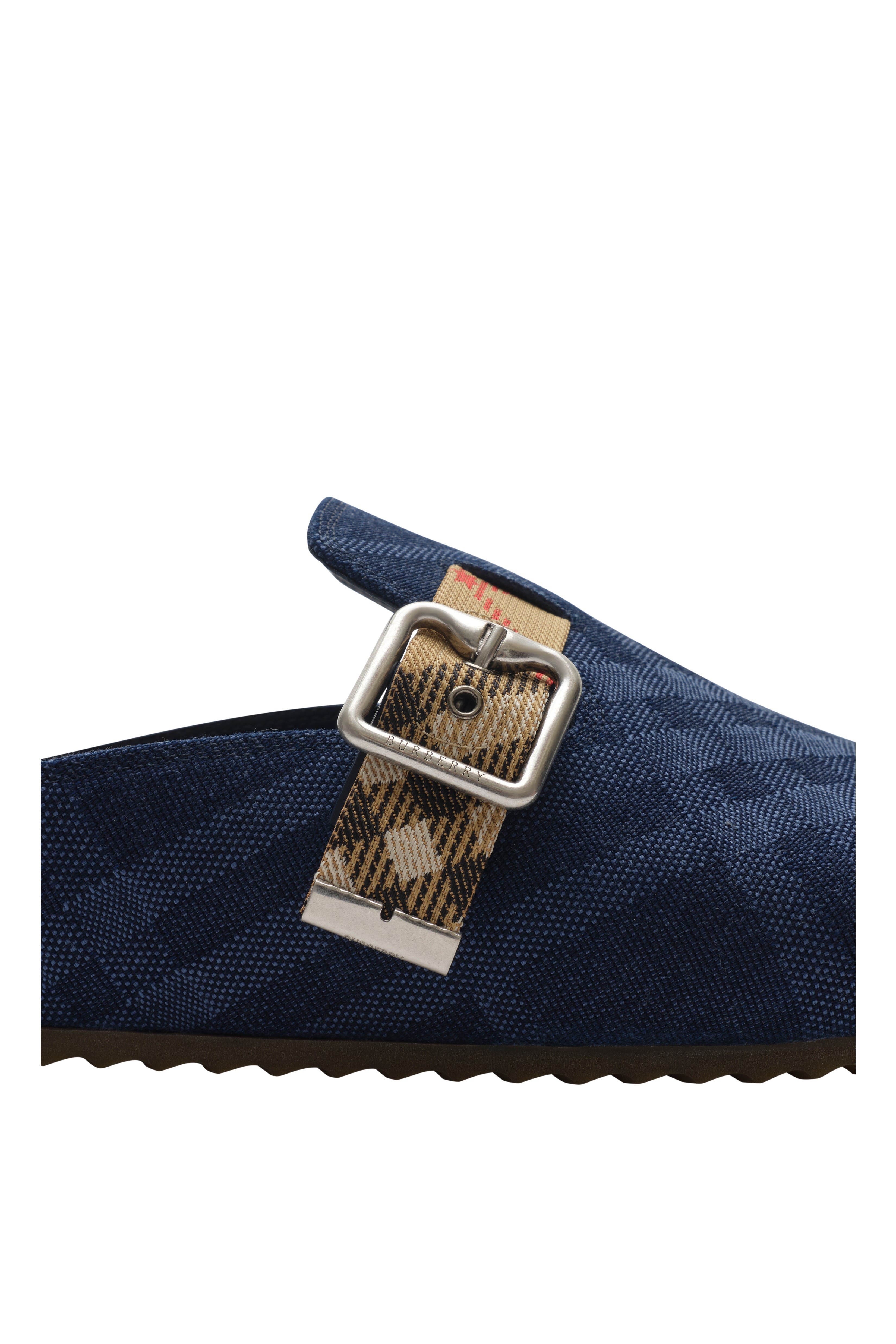 Check Denim Urchin Clogs, Alternate, color, Navy
