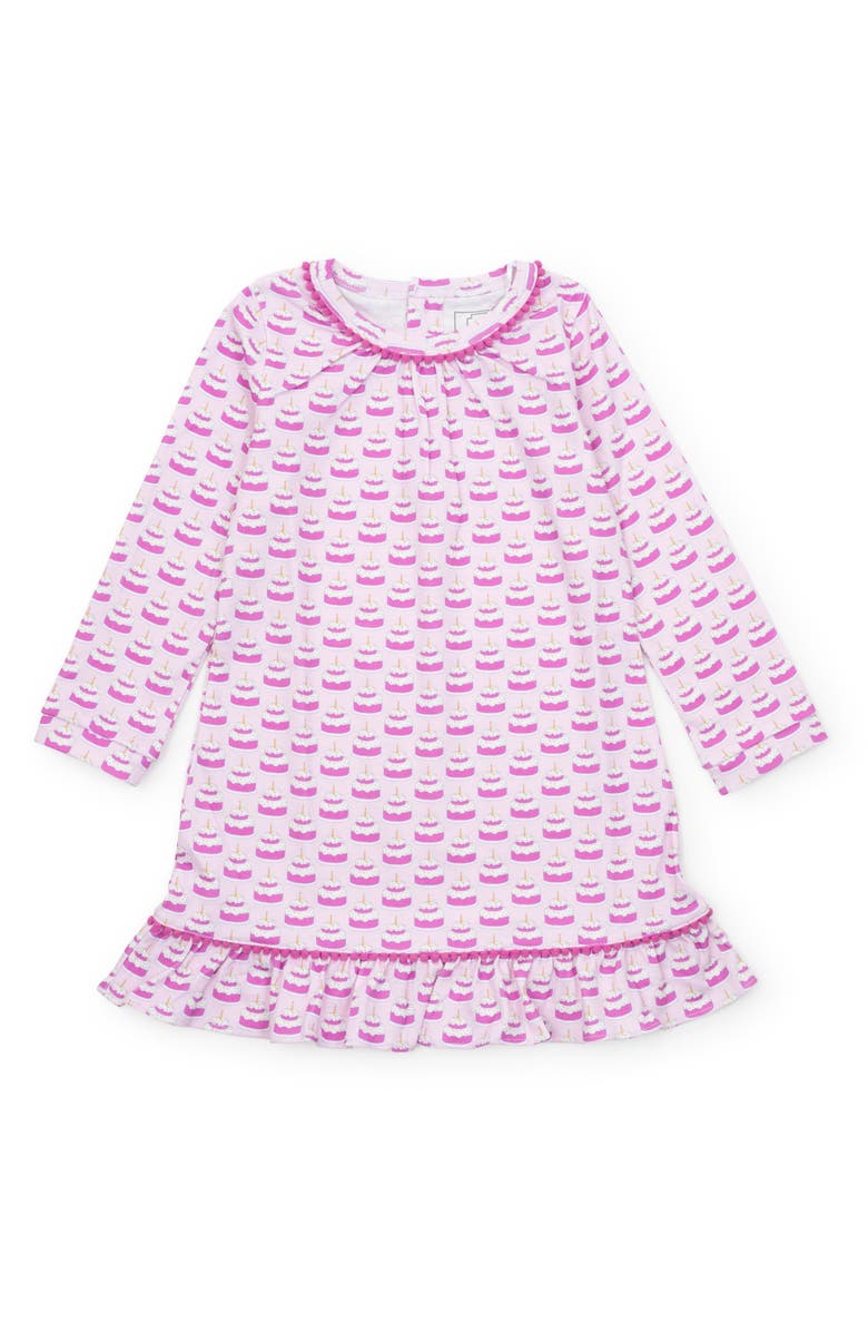 Lila and Hayes Carlin Girls' Dress, Main, color, Birthday Cake Pink