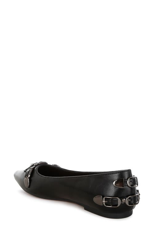 London Rag Golini Buckle Ballet Flat In Black