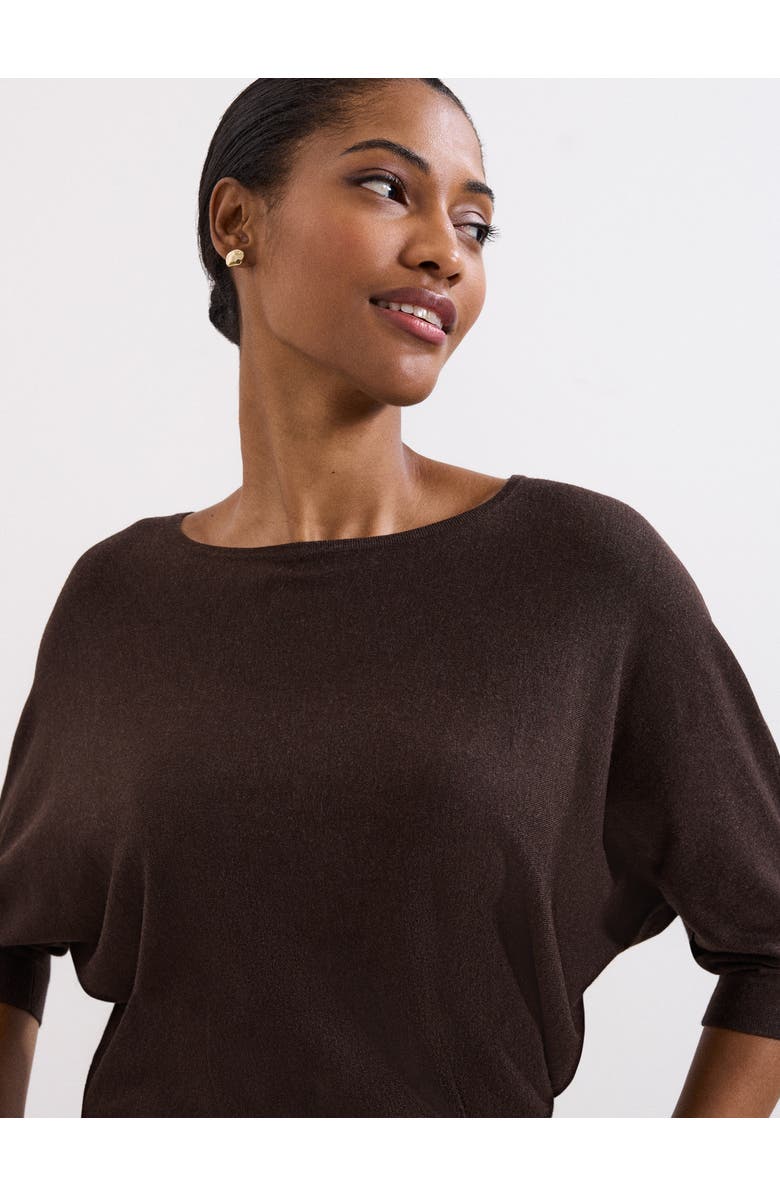 Phase Eight Cristine Knit Jumper, Alternate, color, Brown