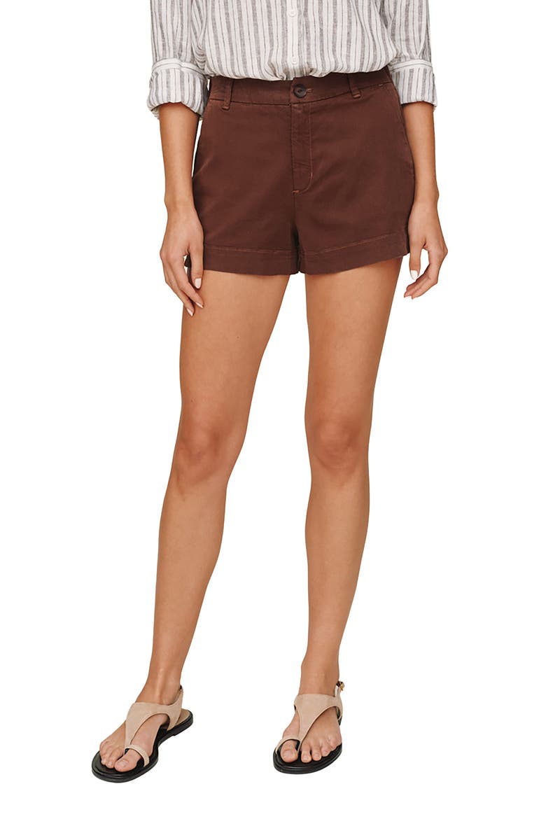 Side Slit Tennis Shorts, Main, color, SIENNA BROWN