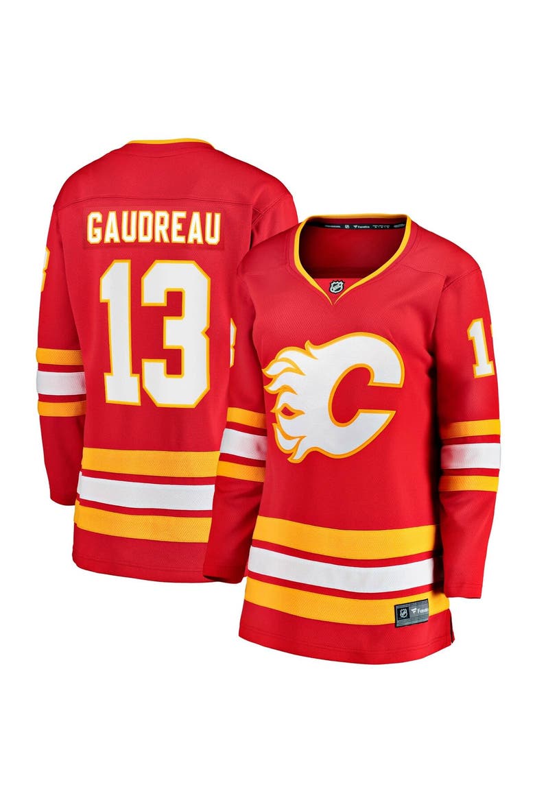 Women's Fanatics Branded Johnny Gaudreau Red Calgary Flames Home Premier Breakaway Player Jersey, Alternate, color, Red