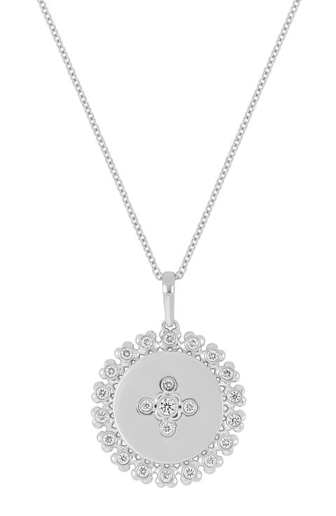 Monaco 18k Gold Diamond Pendant Necklace