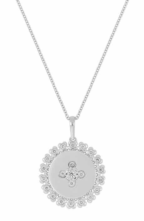 Monaco 18k Gold Diamond Pendant Necklace