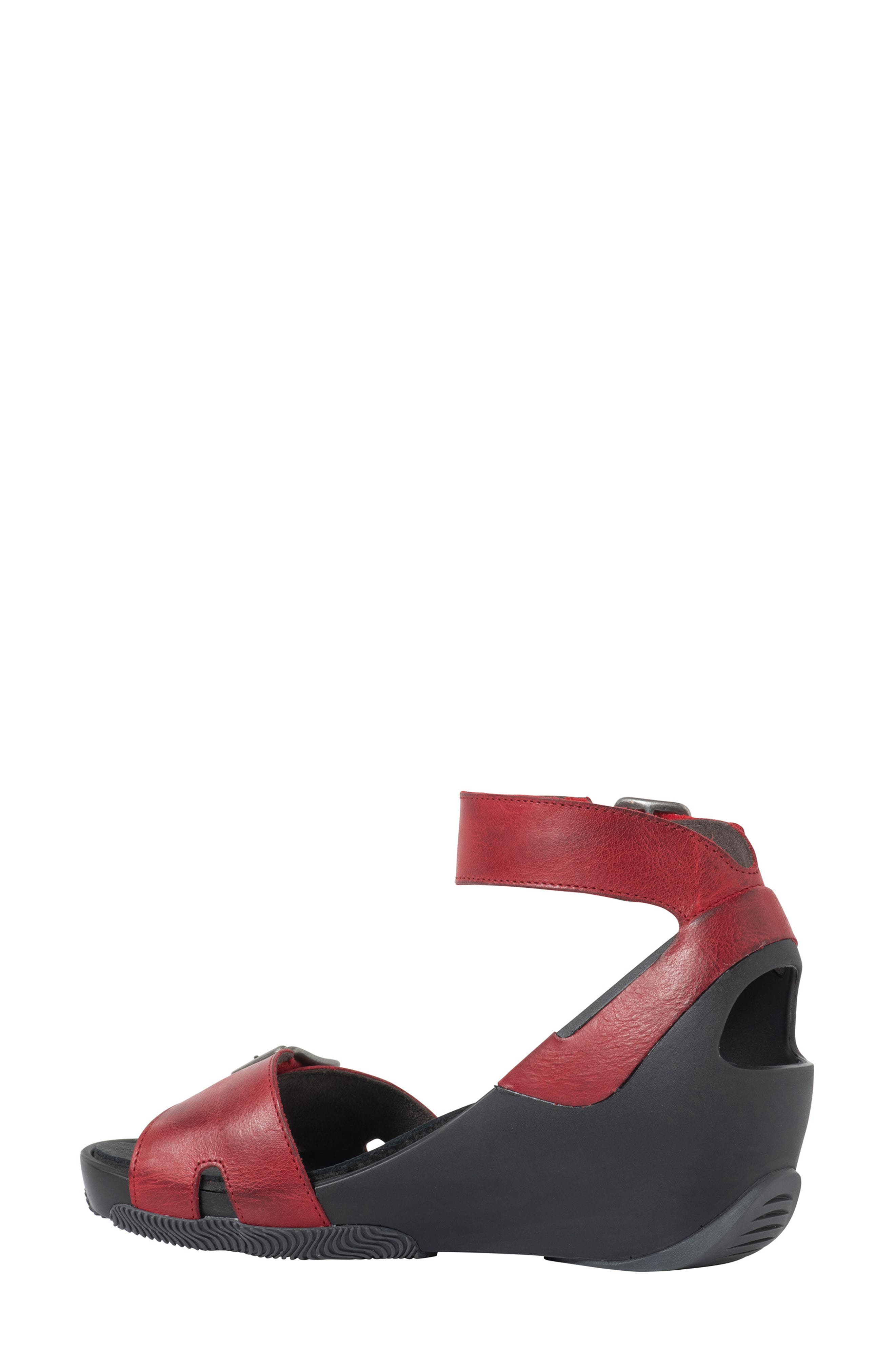 Eraza Ankle Strap Sandal, Alternate, color, RED