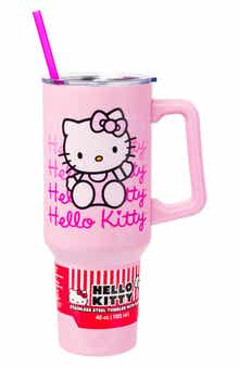 Hello Kitty 40-Ounce Travel Tumbler with Handle & Straw