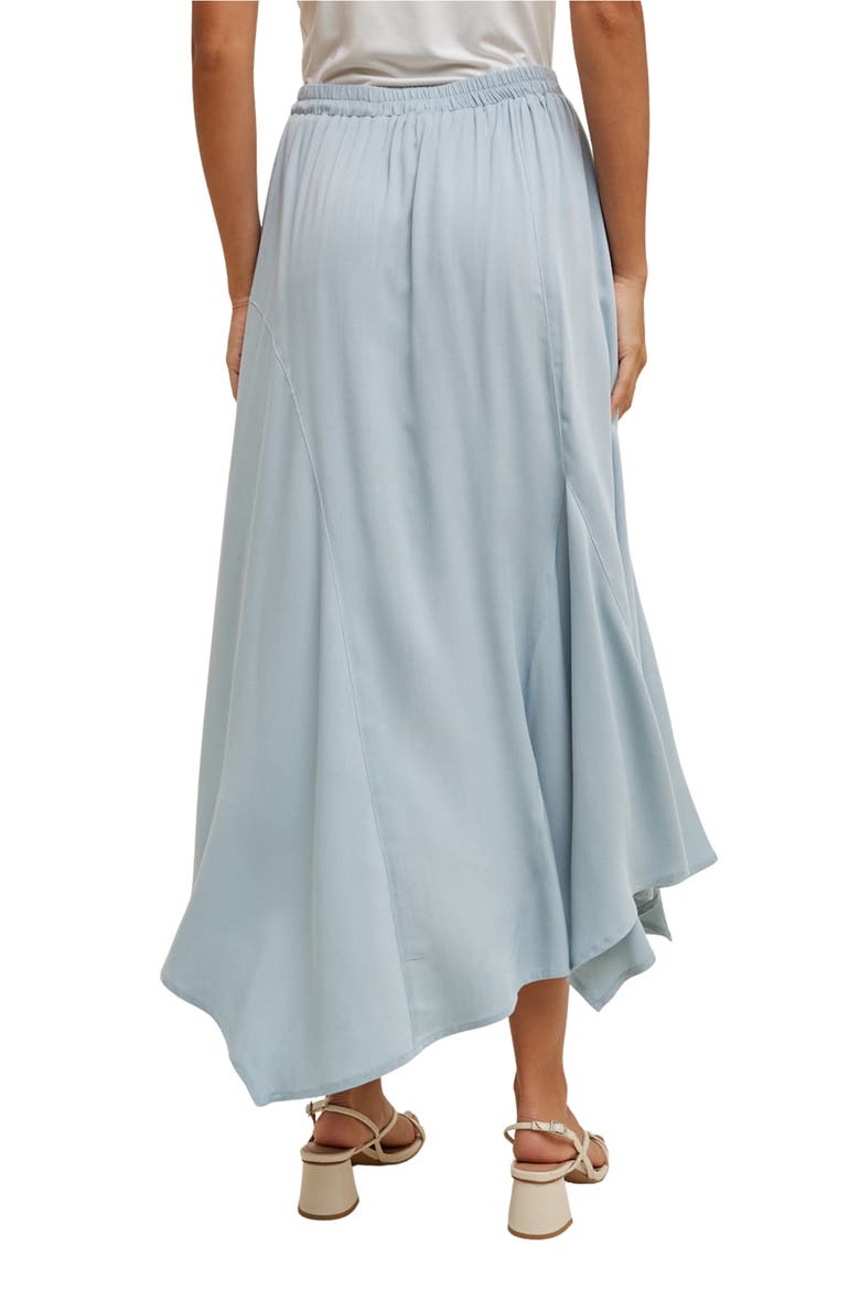 Asymmetric Midi Skirt, Alternate, color, BLUE