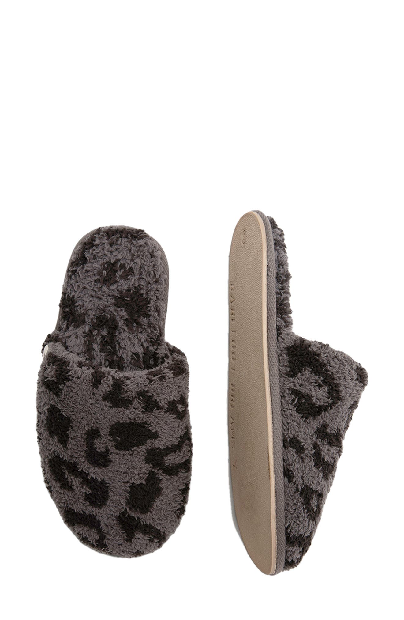 CozyChic™ Barefoot in the Wild Slipper, Main, color, GRAPHITE/CARBON
