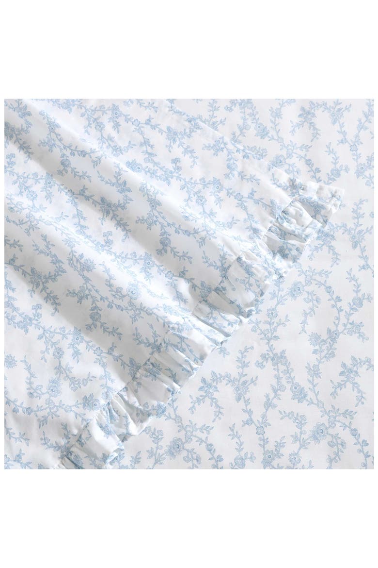 Victoria 4-Piece Cotton Sheet Set, Alternate, color, BLUE