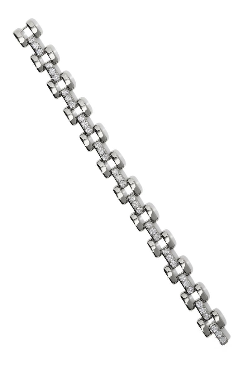 Celine Watch Chain Bracelet, Main, color, RHODIUM