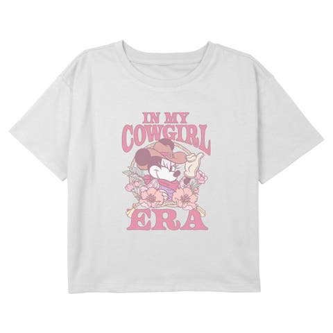 Girl's Minnie Mouse In My Cowgirl Era  Graphic T-Shirt