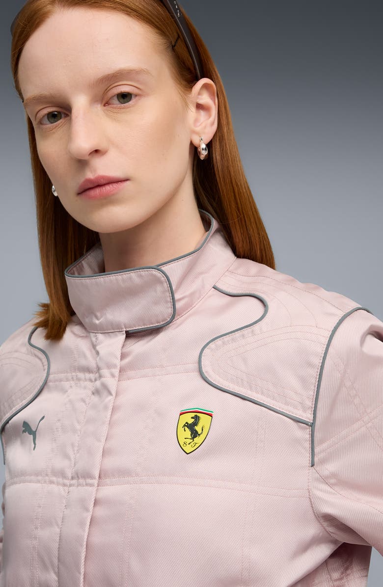 PUMA Ferrari Premium Racing Jacket, Alternate, color, Mauve Mist