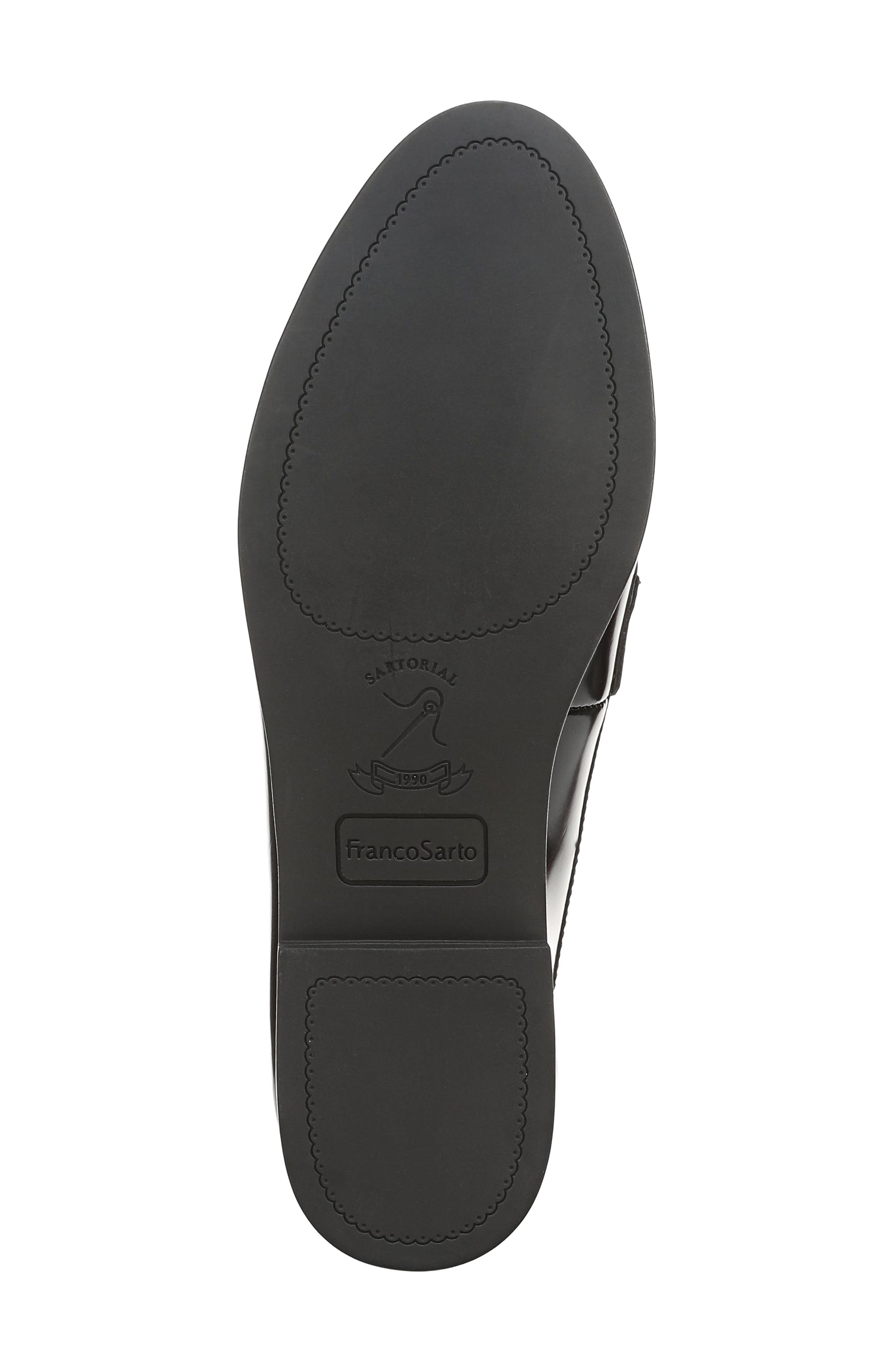 Maven Faux Leather Loafer, Alternate, color, BLACK