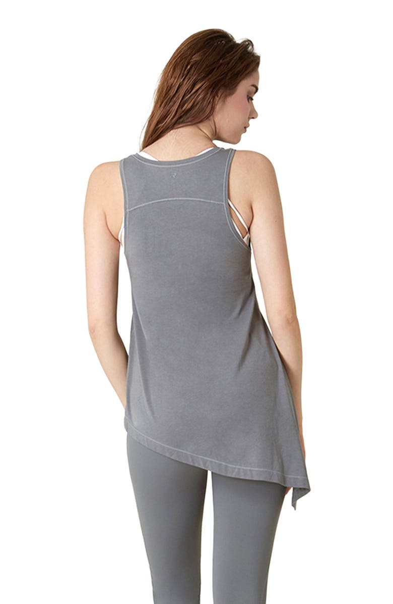 Rebody Active Sidekick Long Tie Tank, Alternate, color, Stone Olive