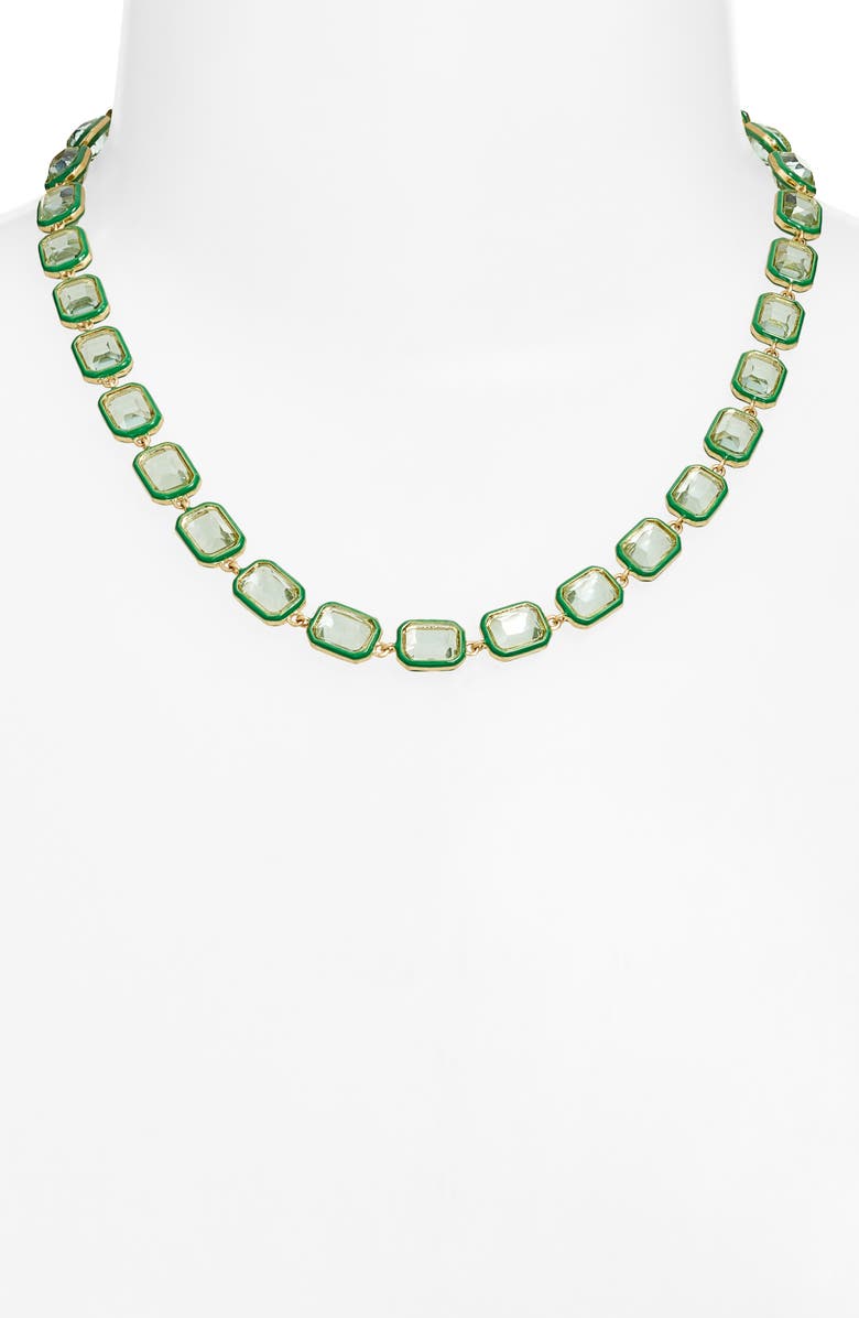 Clare V. Bijoux Stone Necklace, Alternate, color, Mint
