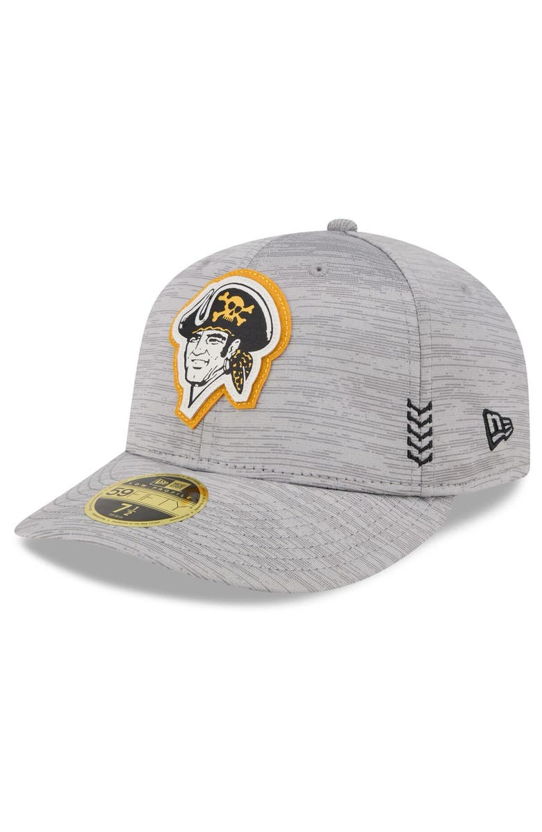New Era Men's New Era Gray Pittsburgh Pirates 2024 Clubhouse Low Profile 59FIFTY Fitted Hat, Alternate, color,