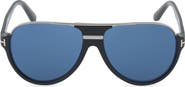 TOM FORD 'Dimitry' 59mm Aviator Sunglasses