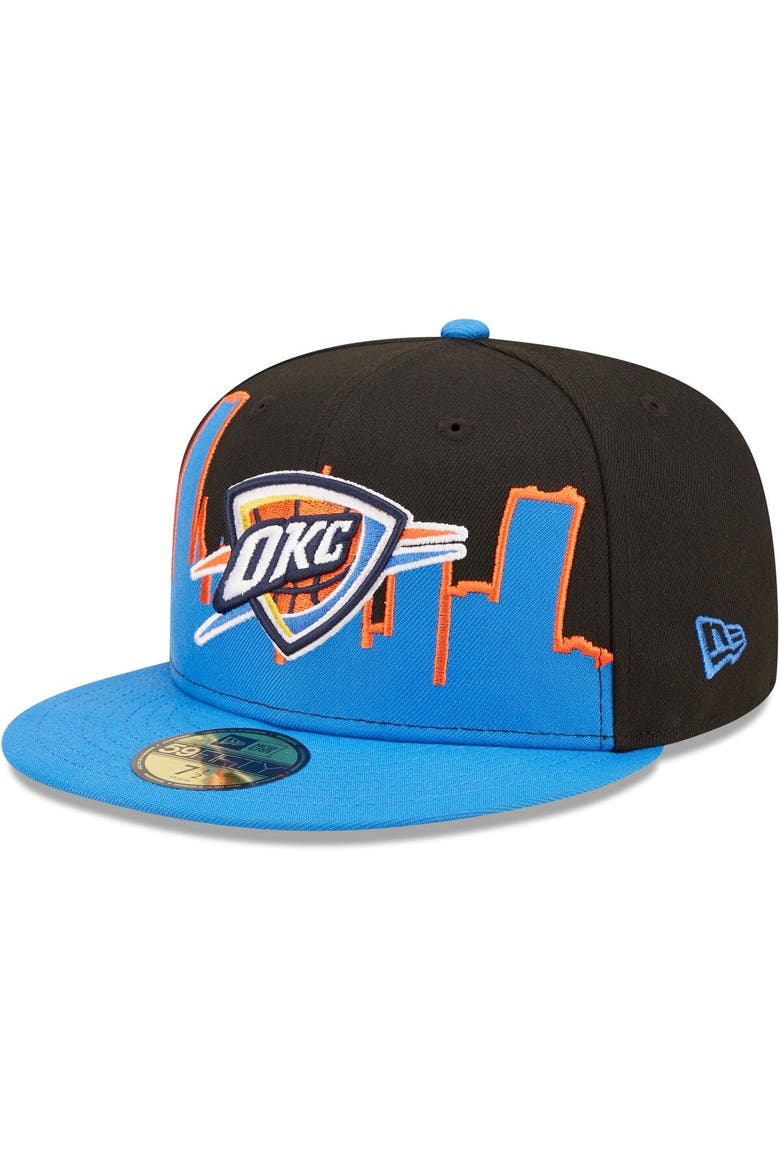 Men's New Era Blue/Black Oklahoma City Thunder 2022 Tip-Off 59FIFTY Fitted Hat, Alternate, color, Blue