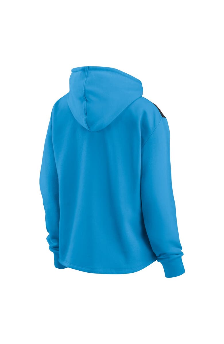 FANATICS Women's Fanatics Branded Blue Charlotte FC Fleece Quarter-Zip Hoodie, Alternate, color, 